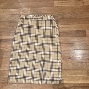 Vintage plaid Gate pencil skirt